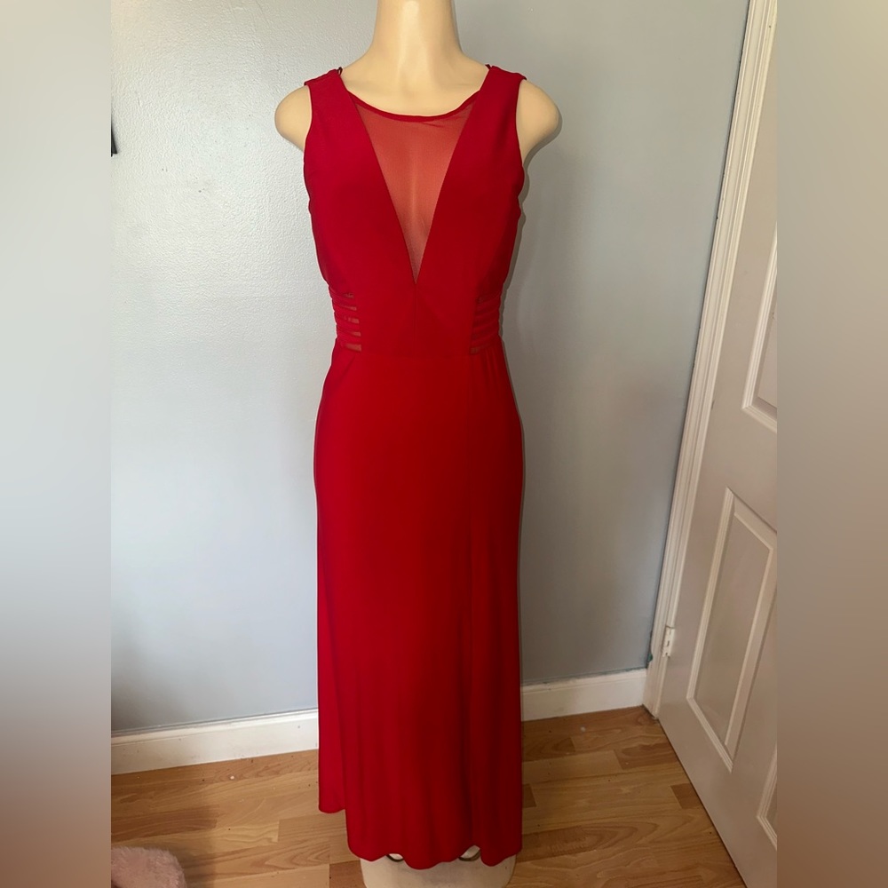 Red flowy night way dress